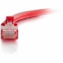 Quiktron 7Ft Q-Series Cat6A Snagless (UTP) Ethernet Network Patch Cable, CM Rated - Red