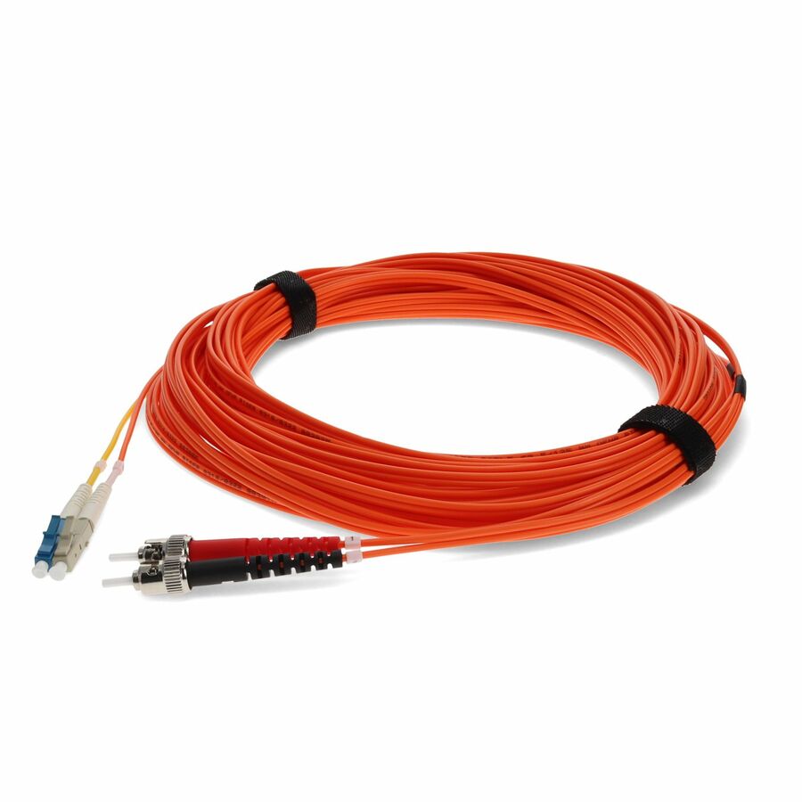 AddOn 15m ST (Male) Orange OM1 to LC (Male) Yellow OS2 Duplex OFNR Mode Conditioning Cable