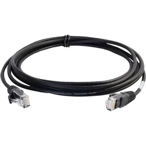 Quiktron Q-Series 28 AWG CAT6 Patch Cable, Black, 7 FT