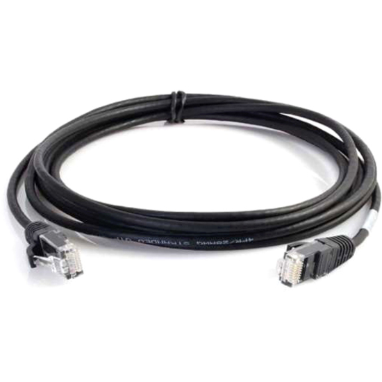 Ortronics Q-Series 28 AWG Cat6 Patch Cable, Black, 1 ft