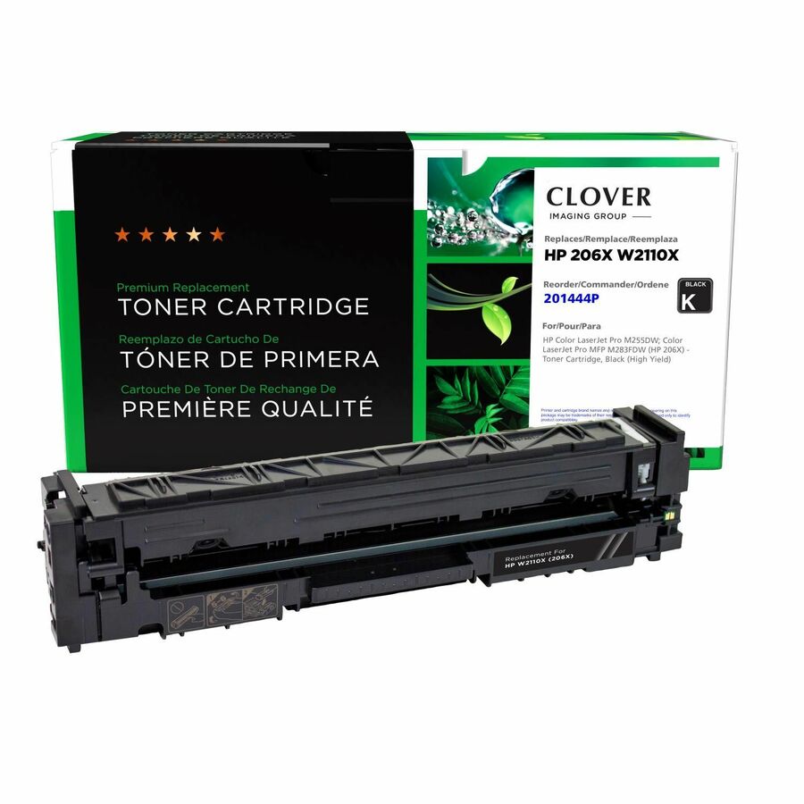 Clover Imaging Remanufactured High Yield Black Toner Cartridge (New Chip) for HP 206X (W2110X)