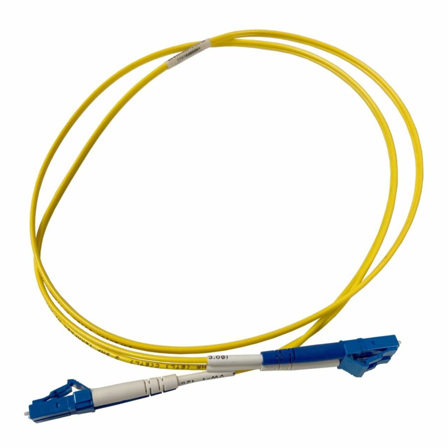 Ortronics Infinium Ultra LC to LC Duplex Patch Cord 2mm OS2 Plenum Yellow, 10 Meter
