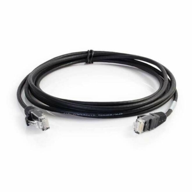 Quiktron Q-Series 28 AWG CAT6 Patch Cable, Black, 8 FT