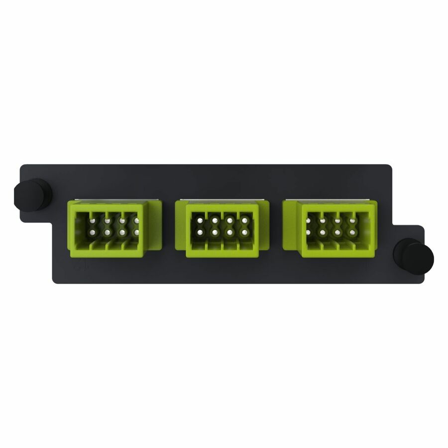 Ortronics Infinium acclAIM, Fiber Conversion Adapter Panels, 24 Fiber, Lime Green