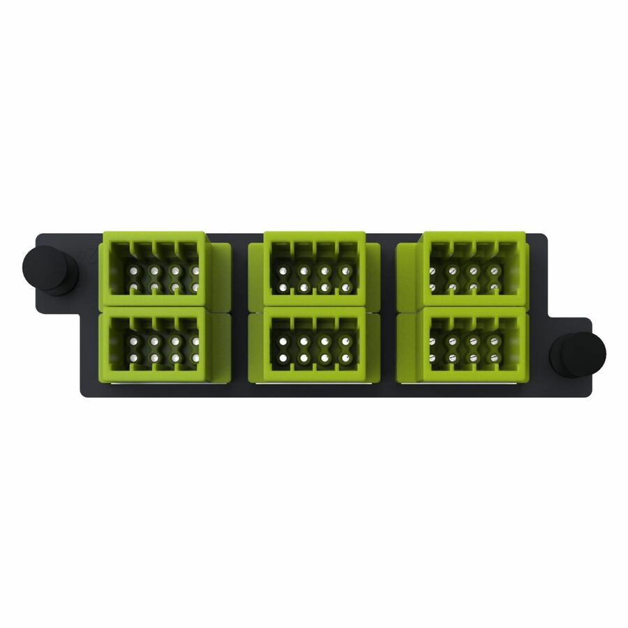 Ortronics Infinium acclAIM, Fiber Conversion Adapter Panels, 48 Fiber, Lime Green