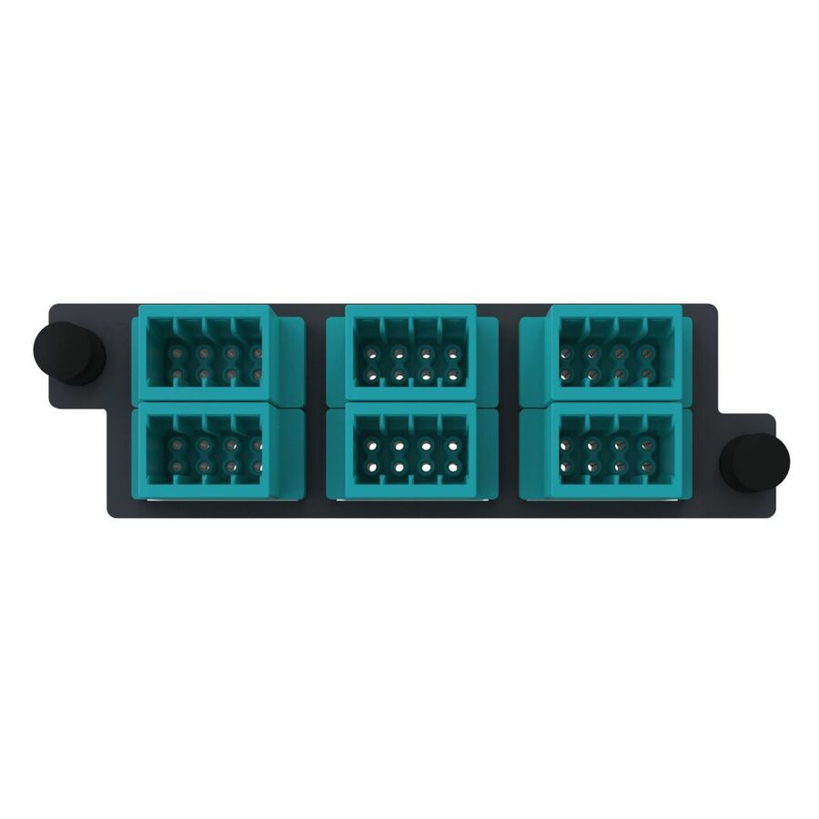 Ortronics Infinium acclAIM, Fiber Conversion Adapter Panels, 48 Fiber, Aqua