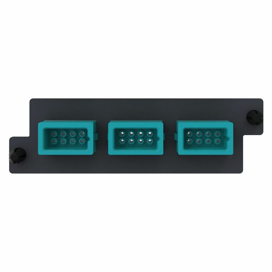 Ortronics Infinium acclAIM, Fiber Conversion Adapter Panels, 24 Fiber, Aqua
