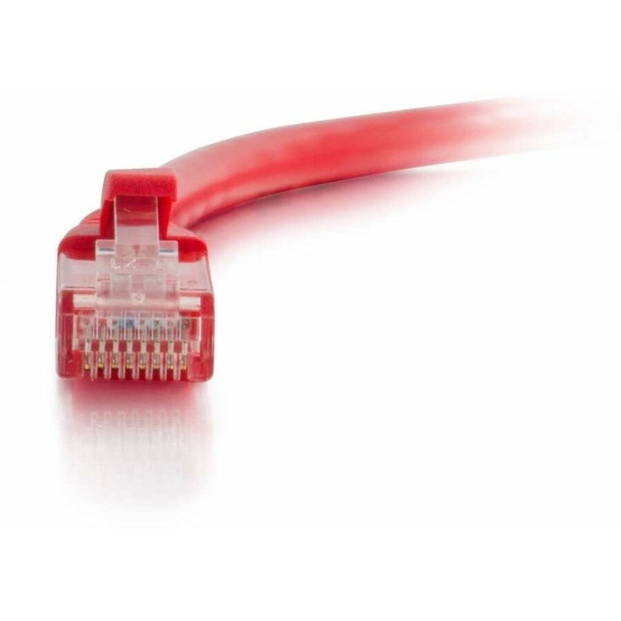 Quiktron 5Ft Q-Series Cat6A Snagless (UTP) Ethernet Network Patch Cable, CM Rated - Red