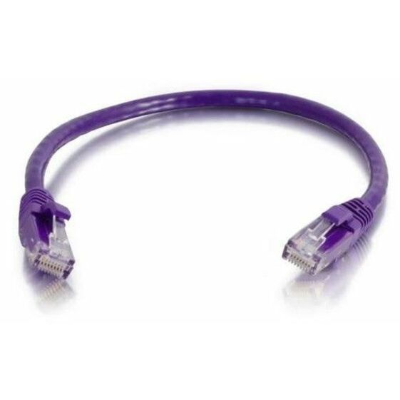 Quiktron Q-Series Patch Cords, Cat6, Booted, Purple, 15 Ft