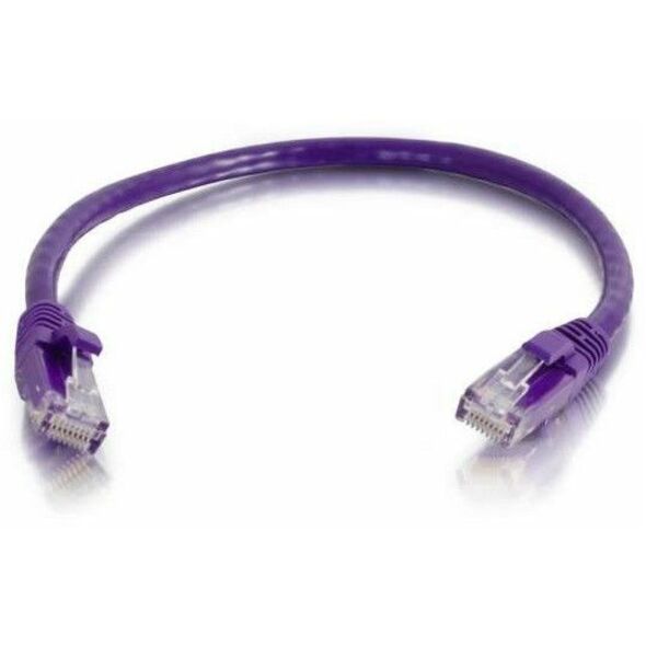 Quiktron Q-Series Patch Cords, Cat6, Booted, Purple, 10 Ft