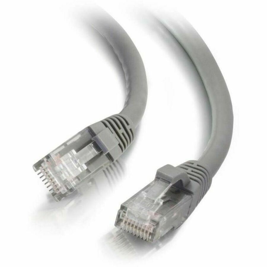 Quiktron 5Ft Q-Series Cat6A Snagless (UTP) Ethernet Network Patch Cable, CM Rated - Grey