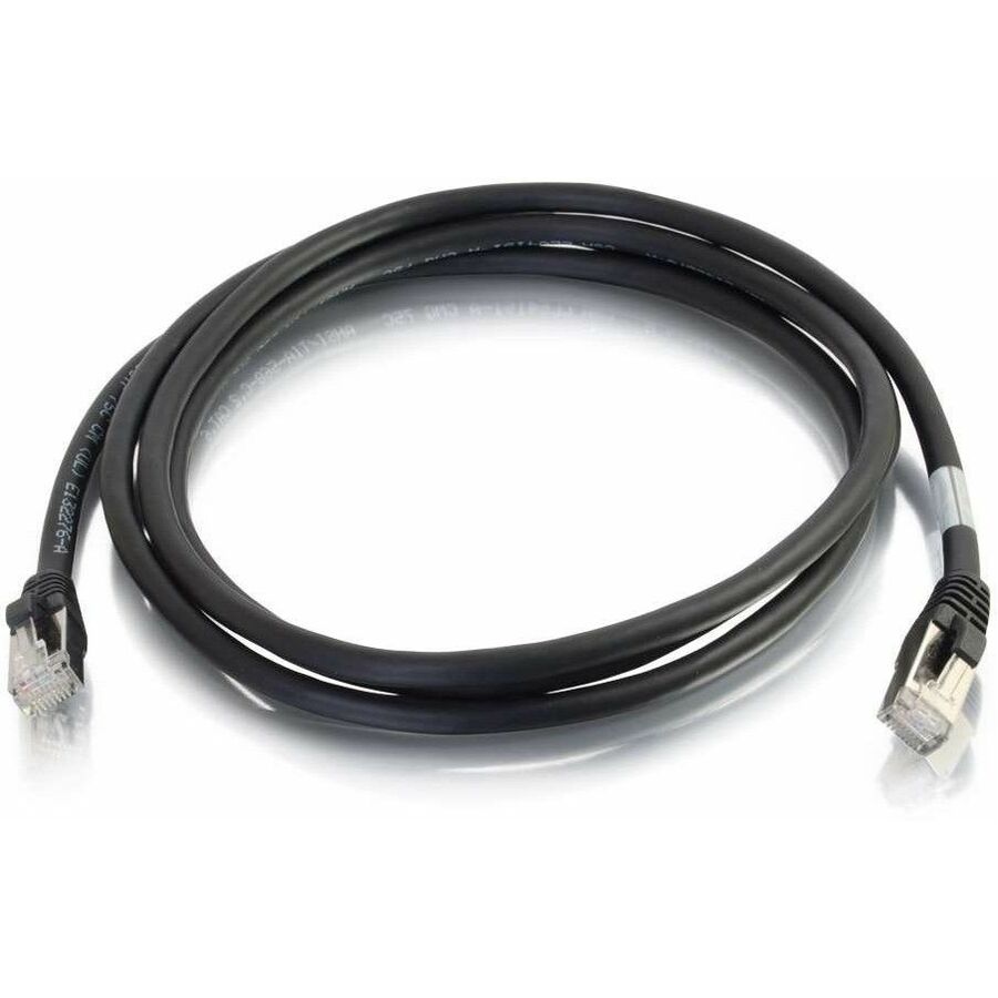 Quiktron Q-Series Patch Cords, CAT6A Shielded, Booted, Black, 5 FT