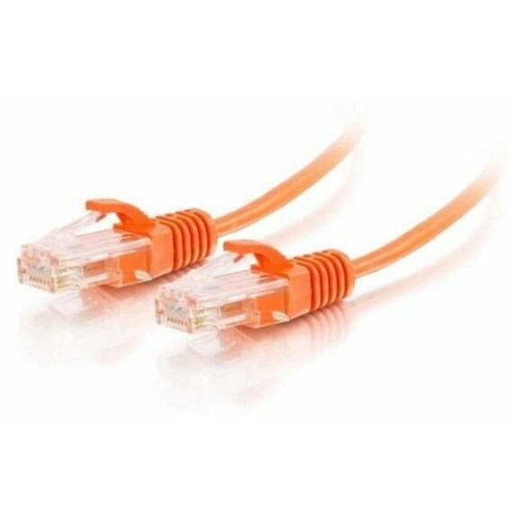 Quiktron Q-Series 28 AWG CAT6 Patch Cable, Orange, 6 FT