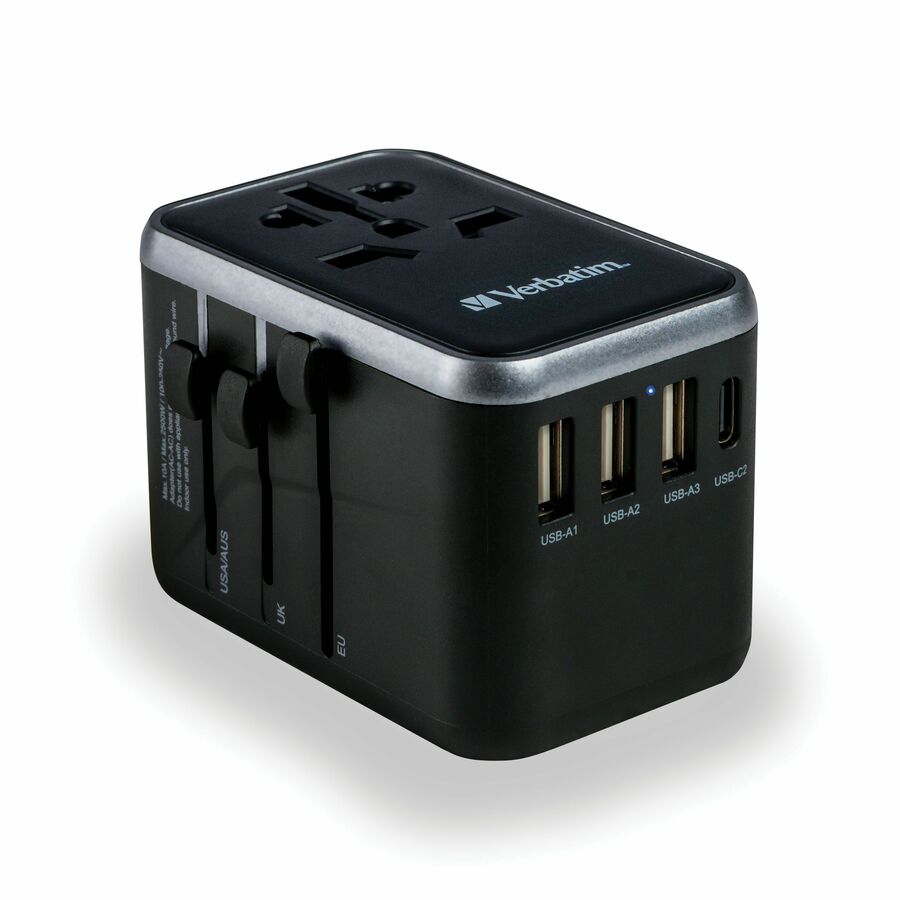 Verbatim UTA-04 Universal Travel Adapter 61W - USB -C, USB-A