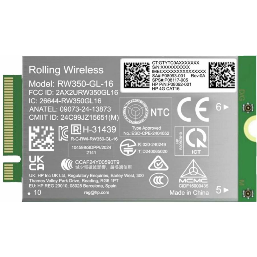 HP 4G LTE-Advanced Pro (Cat 16) WWAN (B8BD2AA)
