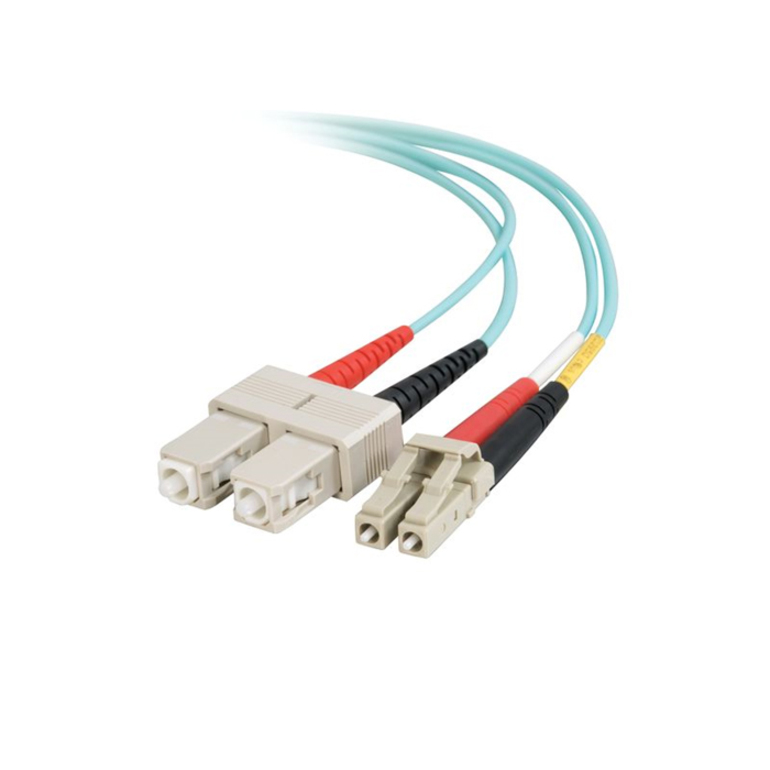 Quiktron 10m Value Series LC SC 10G Duplex PVC Fiber Cable