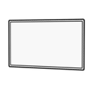 Da-Lite Series 200 Lace and Grommet Frame - Pro-Trim Masking Cover