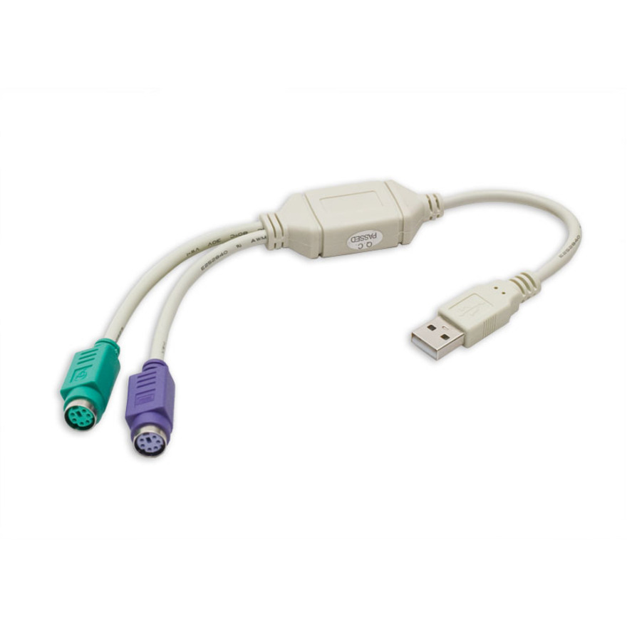 SYBA Multimedia USB 1.1 to PS2 Connector (Keyboard and Mouse)