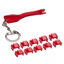 IO Crest Locking RJ45 Port Dust Blocker with Removal Keys Tool