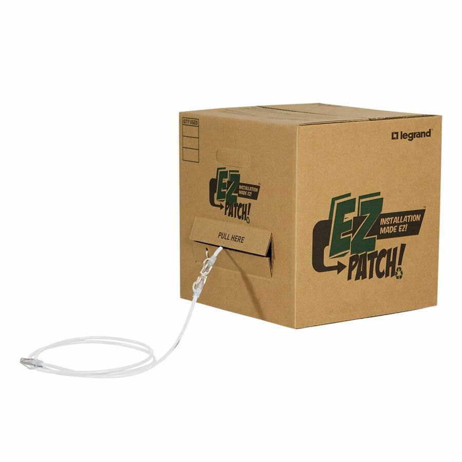 Ortronics EZPatch Box, CAT6 7ft, White, Qty 50