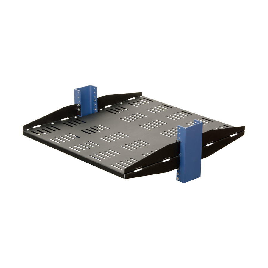 Rack Solutions 2U 2Post Heavy Duty Center Mount Vented Shelf 21in (D)