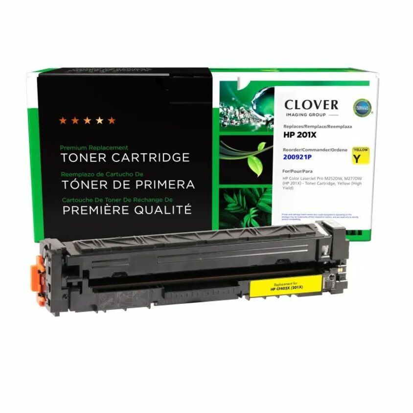 Clover Imaging Remanufactured High Yield Yellow Toner Cartridge for HP 201X (CF402X)