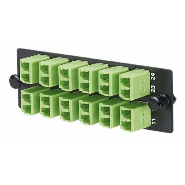 Panduit 12 Position Non-Keyed Red Duplex LC Adapter Panel