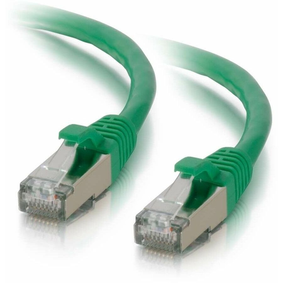 Quiktron Q-Series Patch Cords, CAT6A Shielded, booted, Green, 25 FT