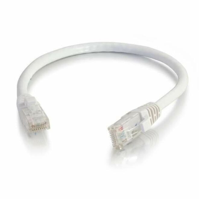 Quiktron Q-Series Patch Cords, CAT6, booted, White, 6 FT