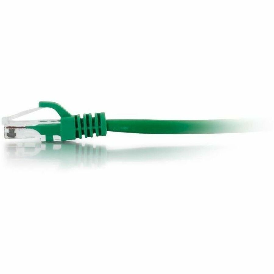 Quiktron 3ft Q-Series Cat6a Snagless (UTP) Ethernet Network Patch Cable, CM Rated - Green
