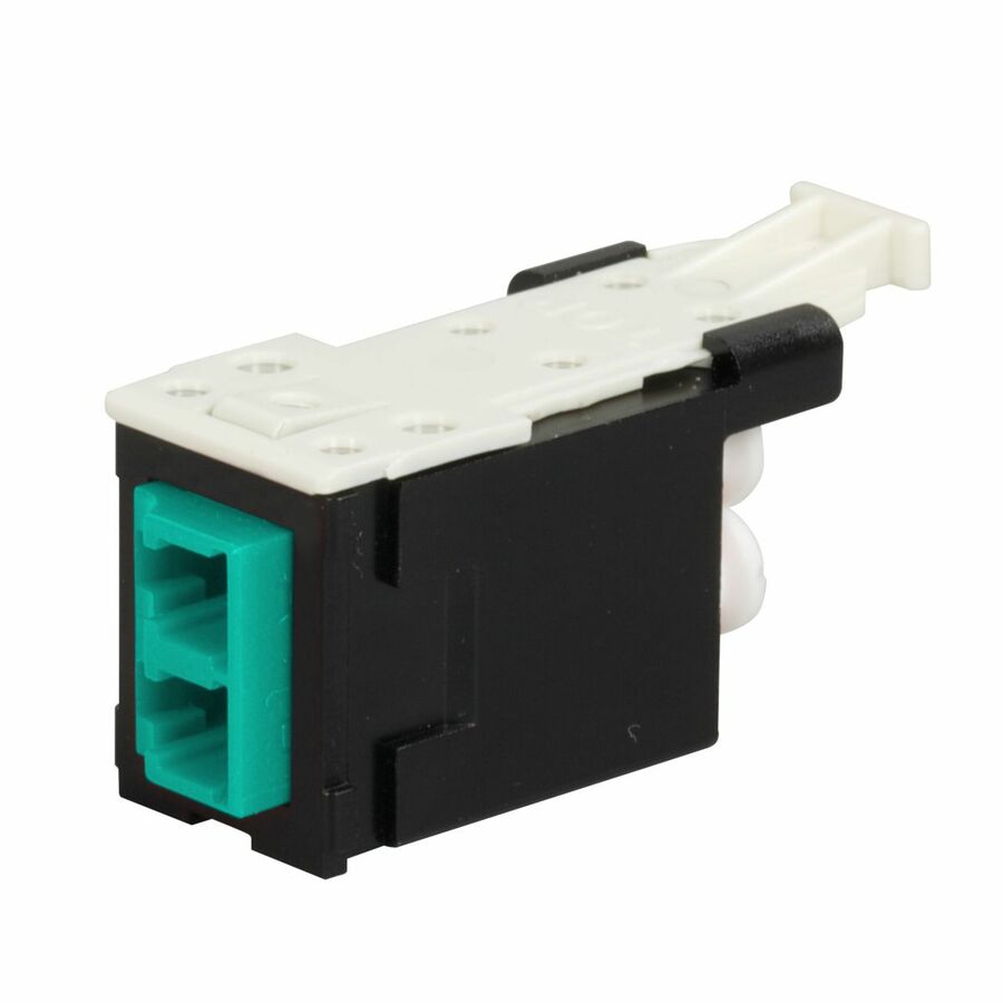 Ortronics Infinium HDFM/HDJ Fiber Module, LC Duplex Aqua, 25 PK
