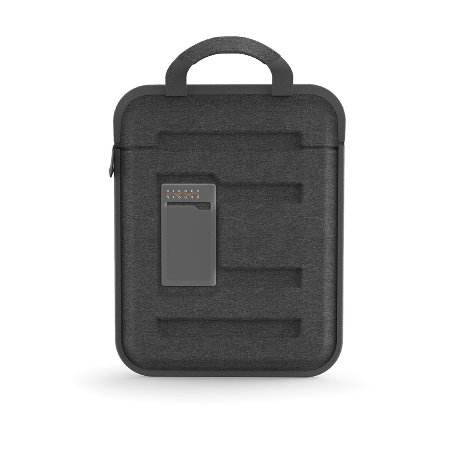 Higher Ground Capsule Carrying Case (Sleeve) for 11" Microsoft Surface Pro Notebook, Chromebook - Gray
