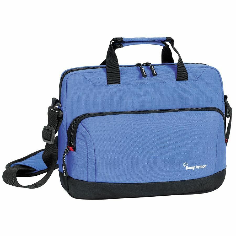 Bump Armor Carrying Case for 11.6" Notebook, Accessories, ID Card, Cord - Blue