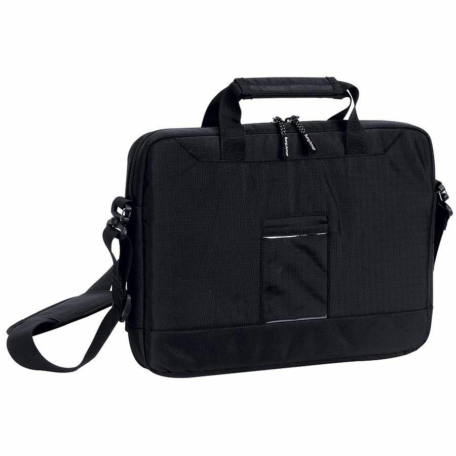 Bump Armor Carrying Case for 15" Notebook, Cord, Accessories, ID Card - Black
