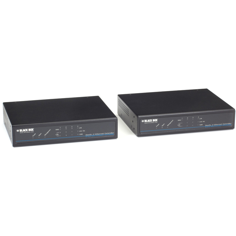 Black Box Managed Ethernet Extender Kit - 4-Wire, 4-Port