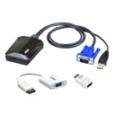 ATEN Laptop USB KVM Console Crash Cart Adapter IT Kit