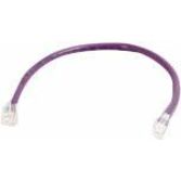 Quiktron Q-Series Patch Cords, CAT5E, Non-Booted, Purple, 75 FT