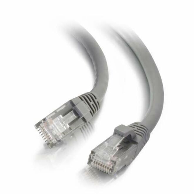 Quiktron Q-Series Patch Cords, Cat6, Booted, Gray, 6 Ft