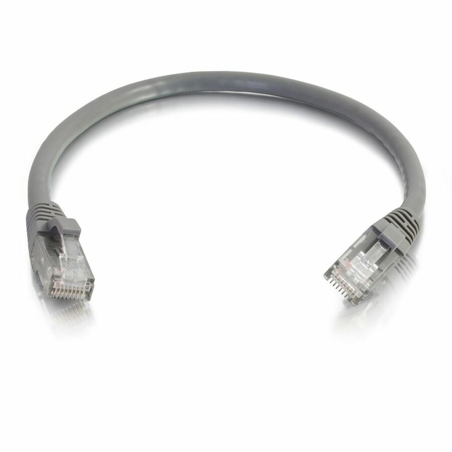 Quiktron Q-Series Patch Cords, CAT5E, Booted, Gray, 2 FT
