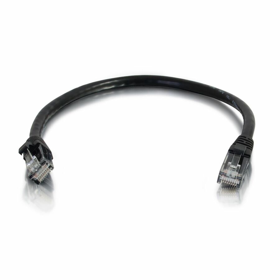 Quiktron Q-Series Patch Cords, CAT5E, Booted, Black, 7 FT