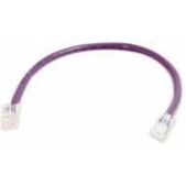 Quiktron Q-Series Patch Cords, CAT5E, Non-Booted, Purple, 14 FT