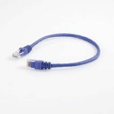 Quiktron Q-Series Patch Cords, CAT5E, Booted, Purple, 1 FT