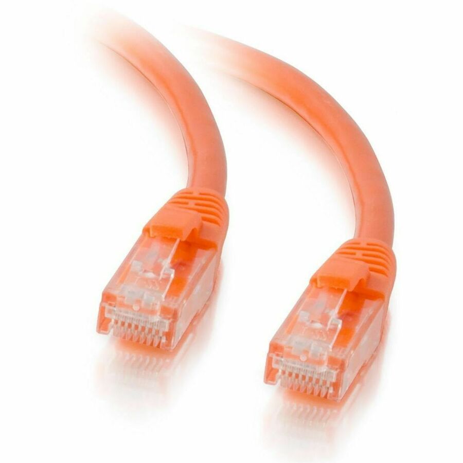 Quiktron Q-Series Patch Cords, CAT5E, Booted, Orange, 7 FT