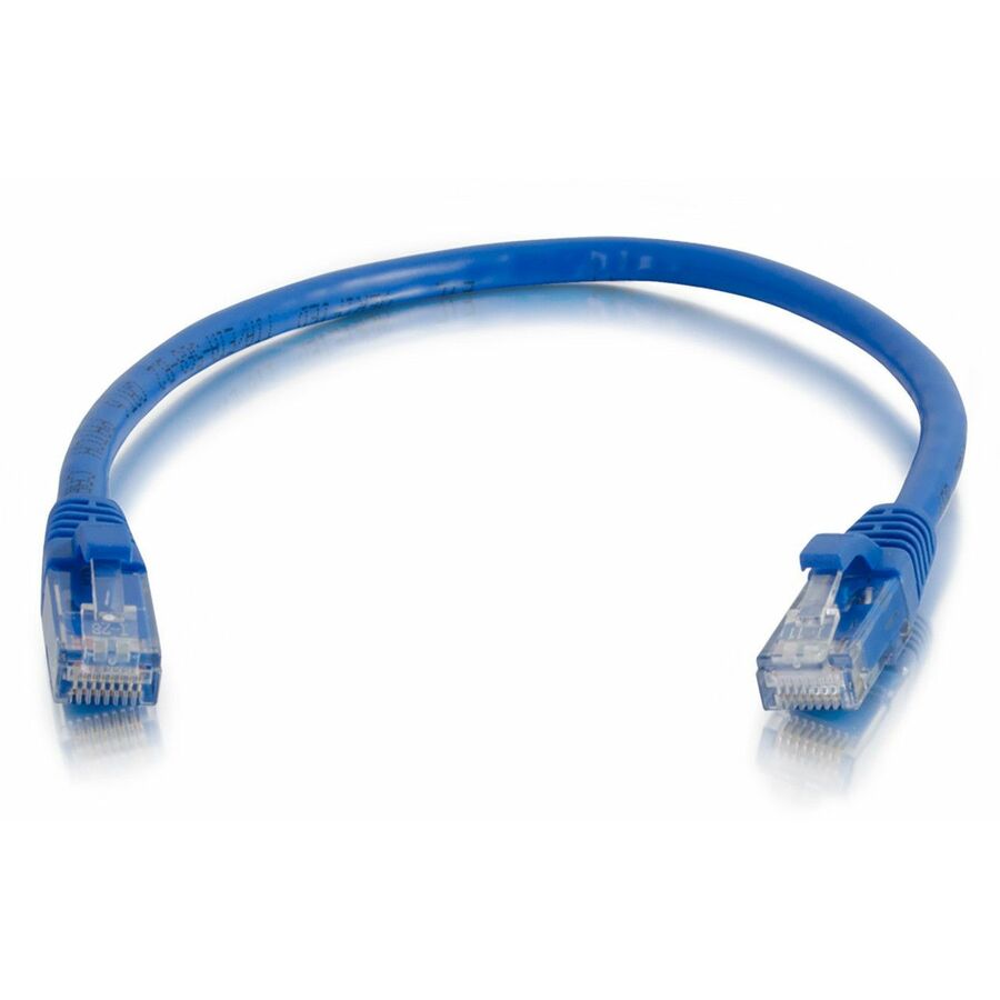 Quiktron Q-Series Patch Cords, CAT5E, Booted, Blue, 6 FT