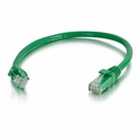 Quiktron 4ft Q-Series Cat6a Snagless (UTP) Ethernet Network Patch Cable, CM Rated - Green