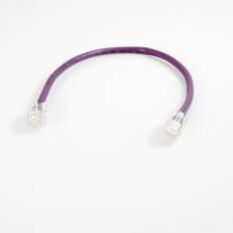 Quiktron Q-Series Patch Cords, Cat5E, Non-Booted, Purple, 3 Ft