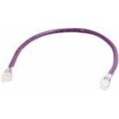 Quiktron Q-Series Patch Cords, Cat5E, Non-Booted, Purple, 1 Ft