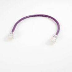 Quiktron Q-Series Patch Cords, CAT5E, Non-Booted, Purple, 10 FT
