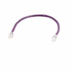 Quiktron Q-Series Patch Cords, Cat5E, Non-Booted, Purple, 5 Ft