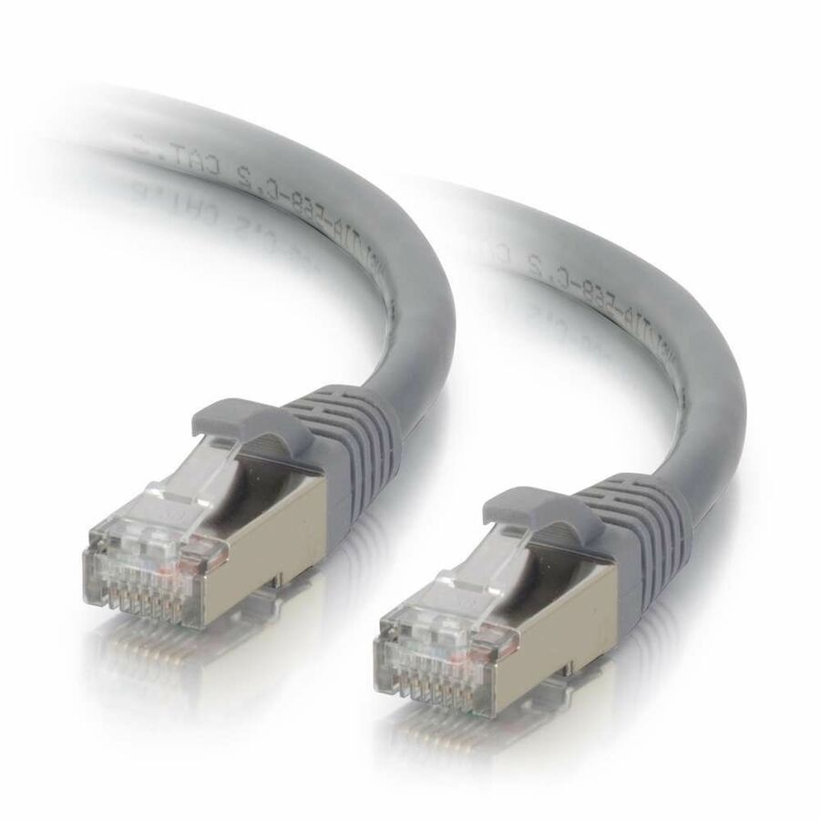 Quiktron Q-Series Patch Cords, CAT6A Shielded, booted, Gray, 10 FT